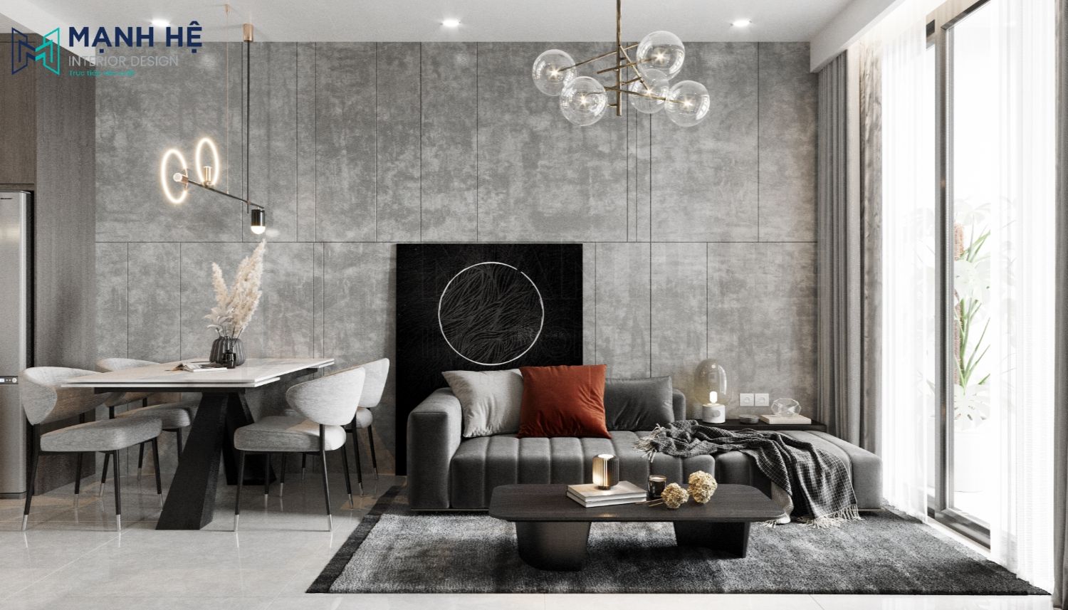 20 mẫu thiết kế nội thất phòng khách nhà phố chung cư biệt thự đẹp