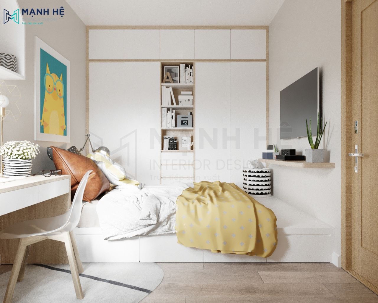  Giường ngủ dạng bục - tuyệt chiêu tiết kiệm diện tích thông minh cho chung cư nhỏ