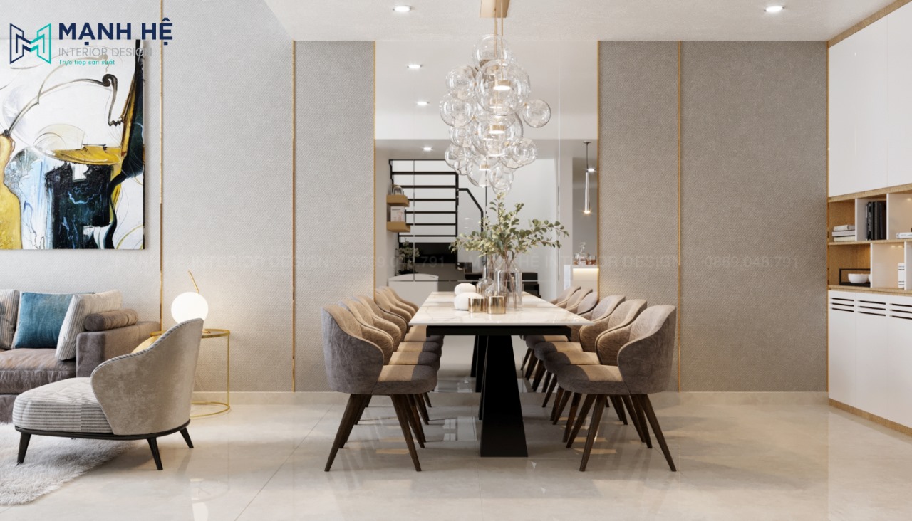 phòng ăn hiện dại