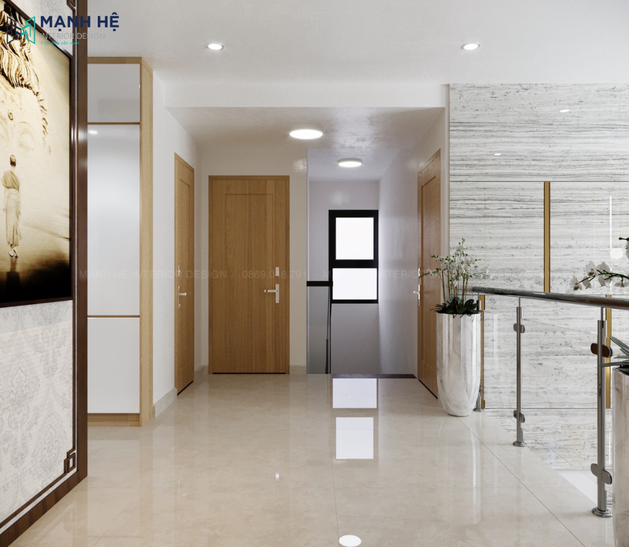 sảnh rộng tầng 2