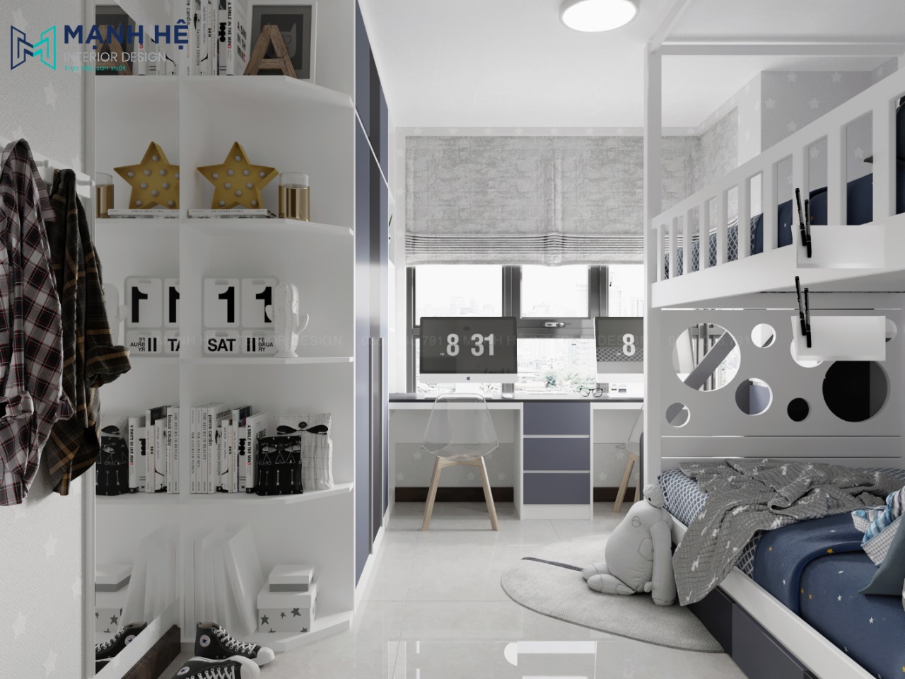 Giường tầng đẹp cho trẻ em GT005