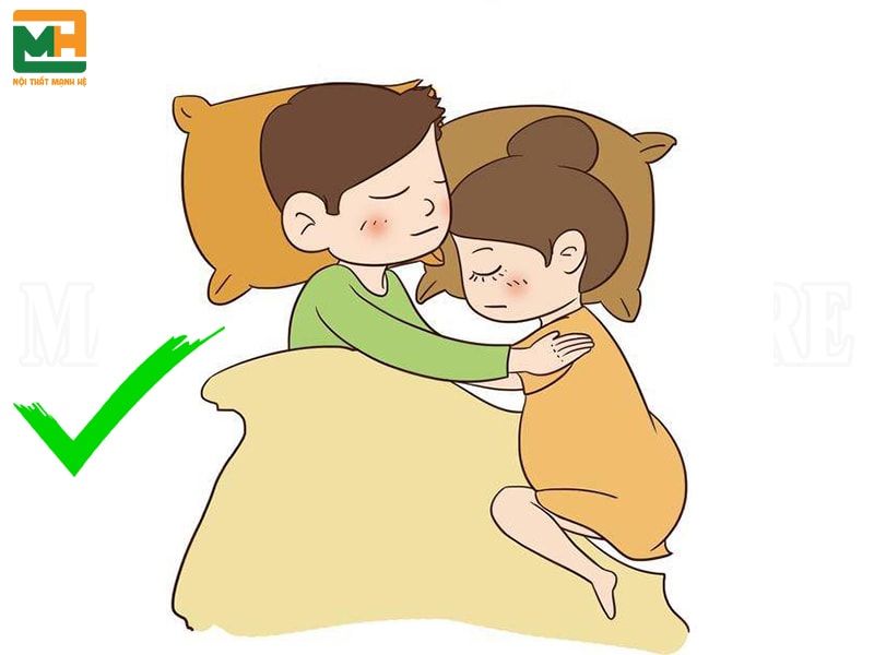 Giường ngủ hợp phong thủy giúp vợ chồng có giấc ngủ sâu, đảm bảo sức khỏe và cảm thấy ấm áp, hạnh phúc