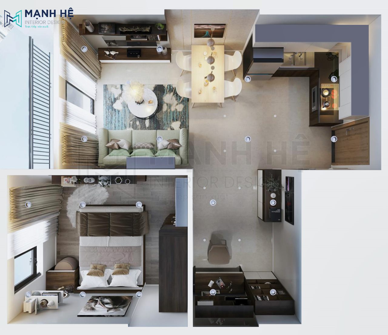 Vinhomes Grand Park Quận 9 – 46m2 – 1PN – 1BR+ Vinhomes Grand Park Quận 9 – 46m2 – 1PN – 1BR+