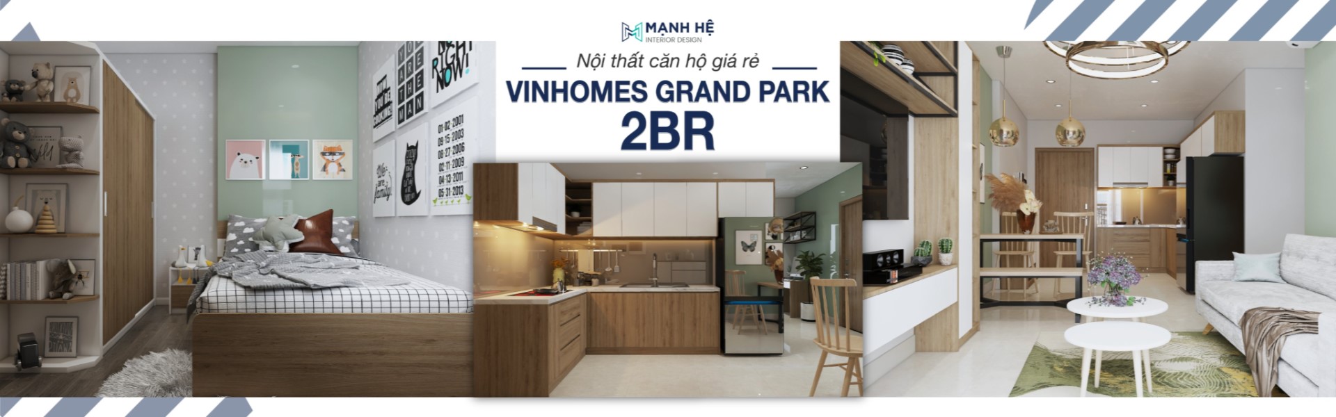 Căn hộ Vinhomes Grand Park Quận 9 - 59m2 - 2PN - 2BR