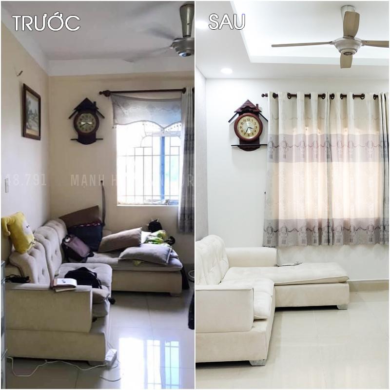 Cải tạo phòng khách chung cư cũ