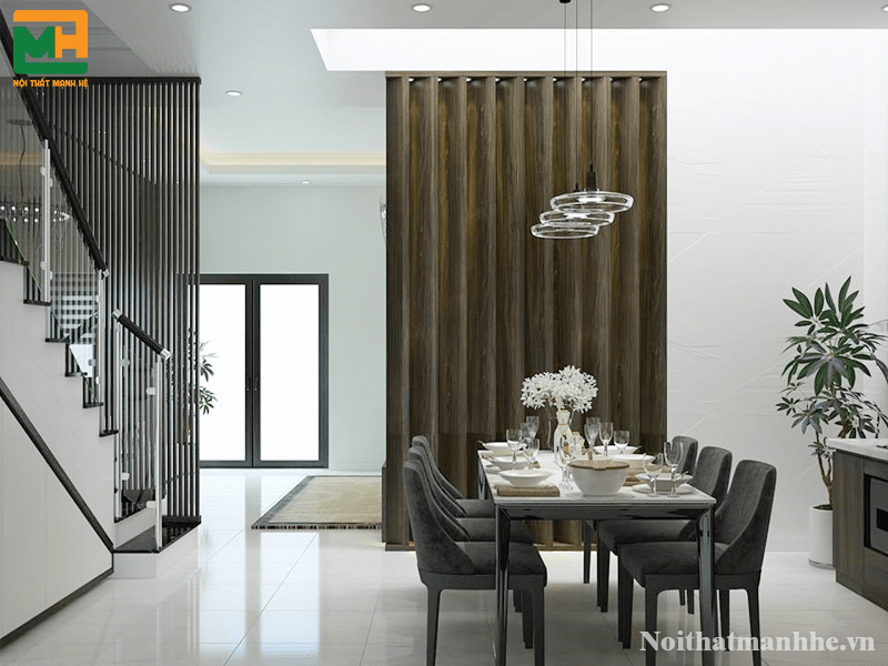 thiết kế phòng ăn nhà lô phố