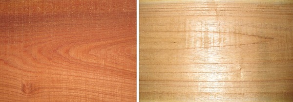 Sự khác biệt trong vẫn gỗ giữa gỗ xoan đào và xoan ta