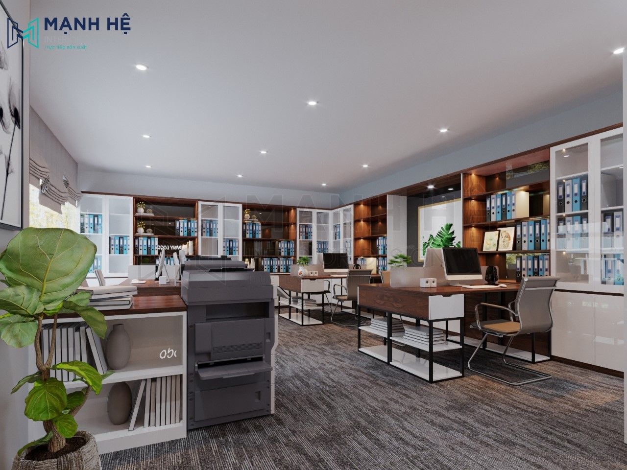 Thiết kế nội thất văn phòng tòa nhà Sài Gòn Tower – 70m2 Thiết kế nội thất văn phòng tòa nhà Sài Gòn Tower – 70m2