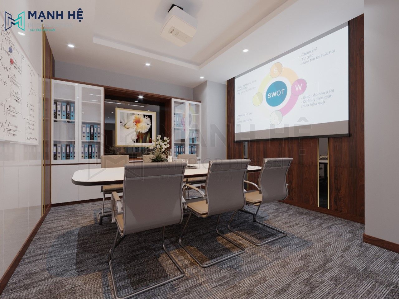 Với thiết kế nội thất đẹp lung linh, không gian văn phòng 70m2 của bạn sẽ trở nên đẳng cấp và sang trọng như một công ty đa quốc gia. Mỗi chi tiết được chọn lựa kỹ càng để tôn lên sự chuyên nghiệp của công ty và sự thoải mái của nhân viên.
