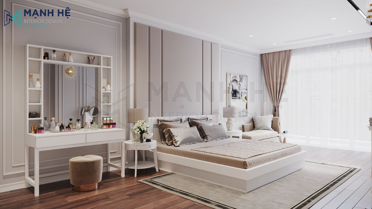 Thiết kế nội thất phòng ngủ Luxury 31m2