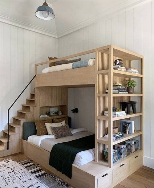 giường tầng gỗ sồi