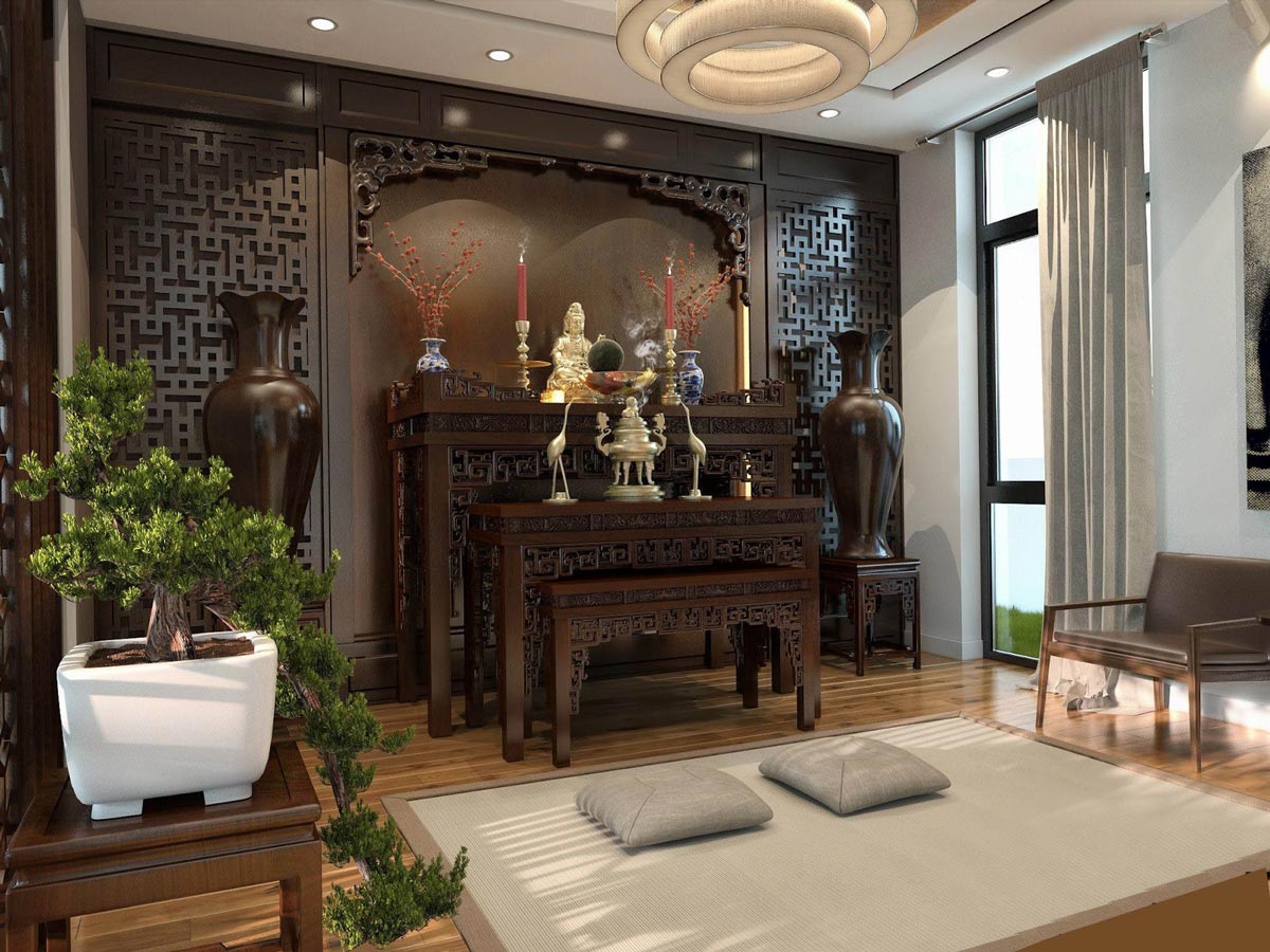 Hướng dẫn cách bài trí bàn thờ Phật đúng quy cách tại nhà