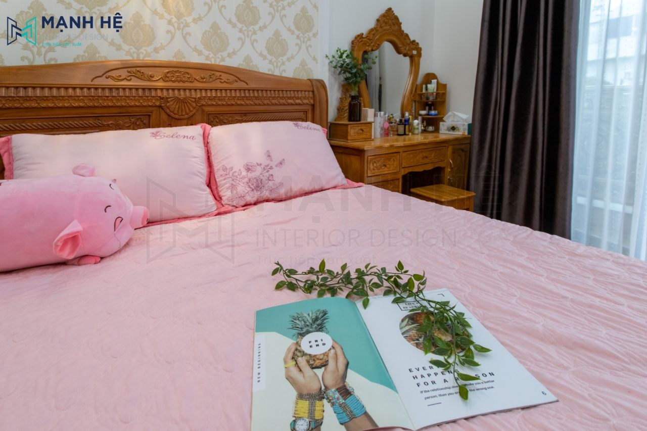 giấy dán đầu giường