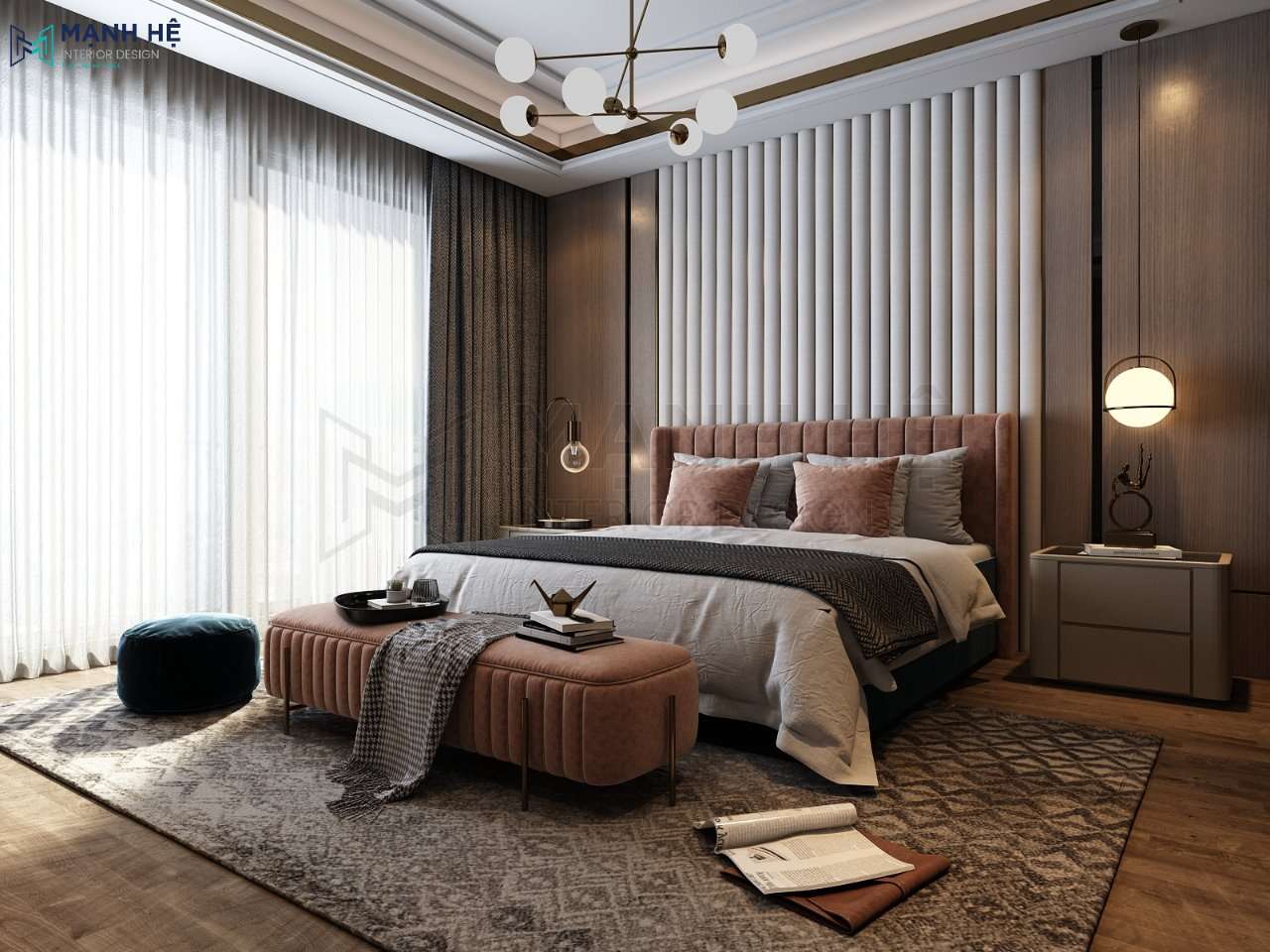 Bí quyết trang trí phòng ngủ đẹp cho vợ chồng tạo không gian ấm cúng