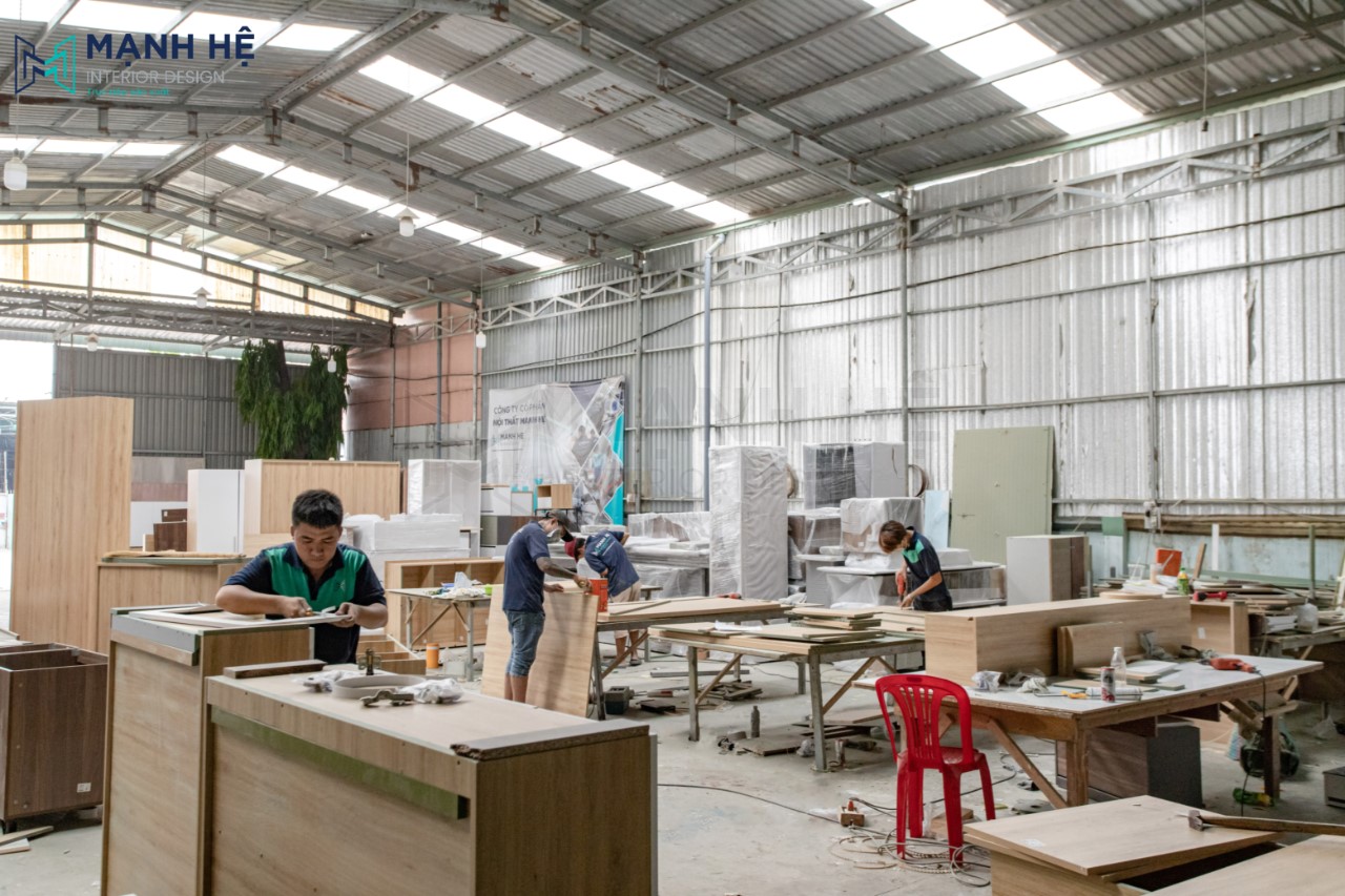xưởng sản xuất nội thất gỗ TP HCM