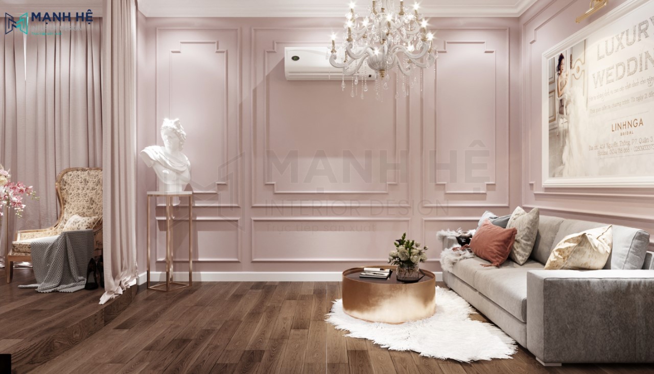 Thiết kế Showroom váy cưới Linh Nga – Tân cổ điển Thiết kế Showroom váy cưới Linh Nga – Tân cổ điển