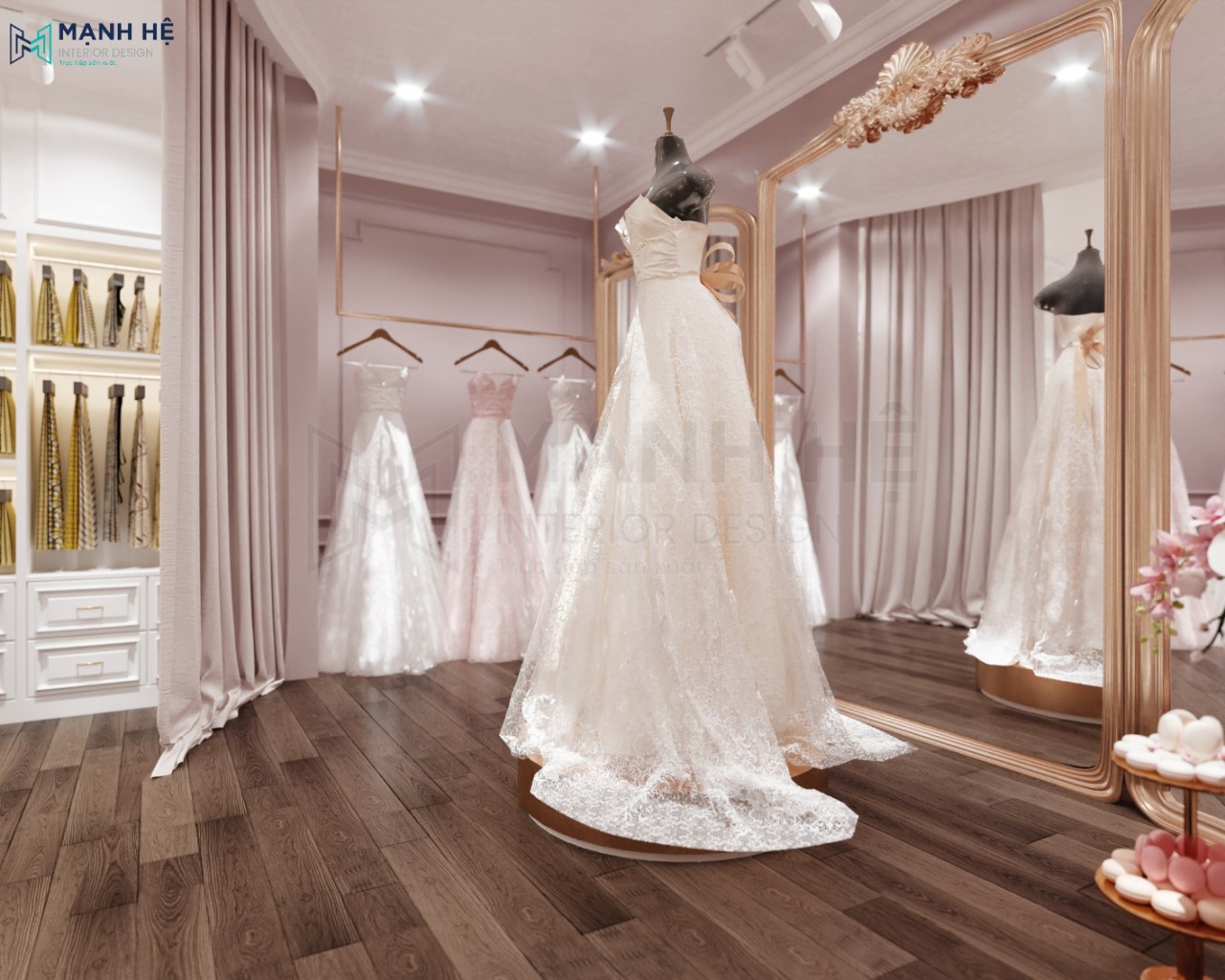 Full 10 Mẫu thiết kế showroom áo cưới cao cấp xu hướng mới 2021