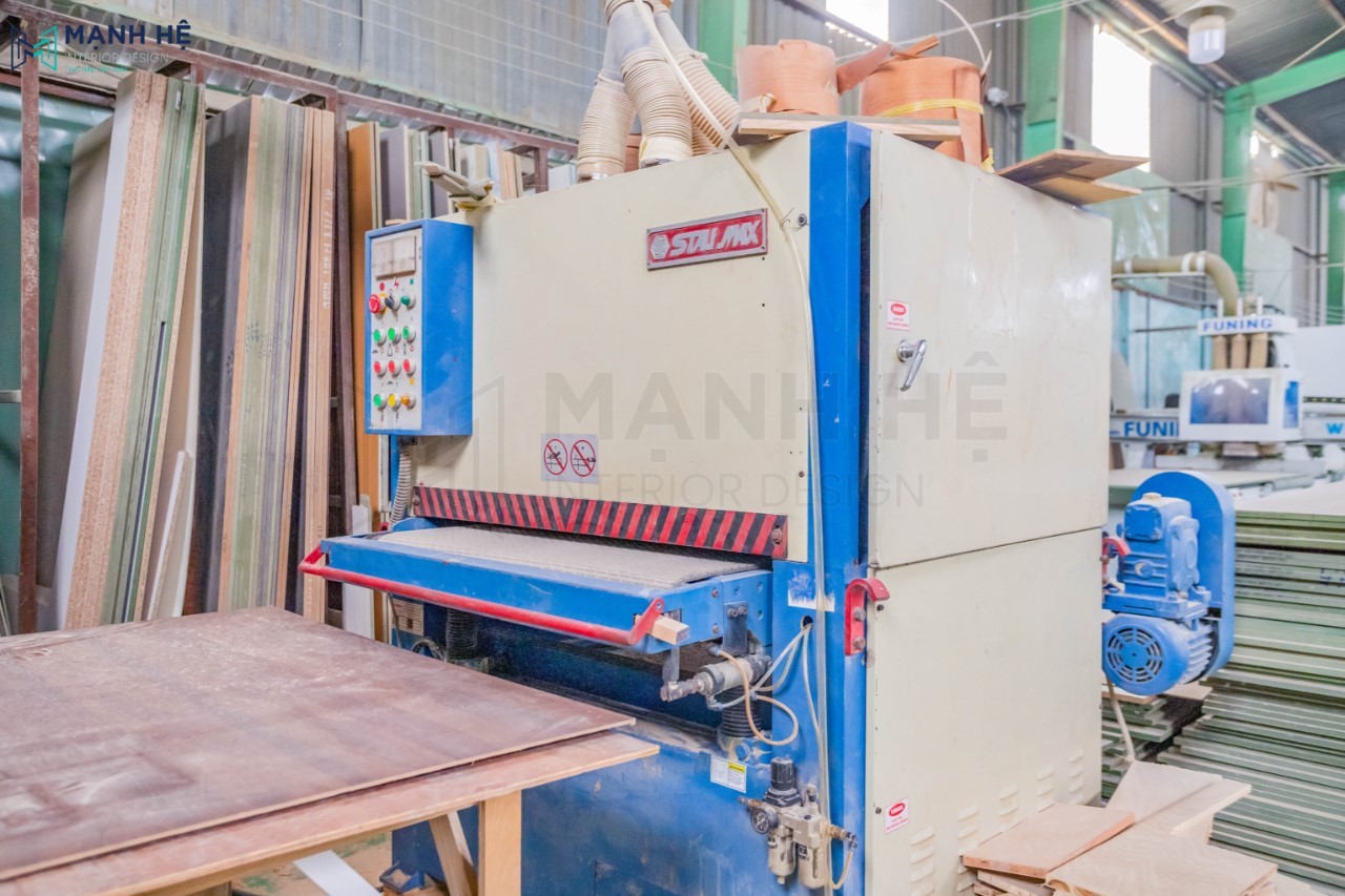 máy nhám thùng chà phẳng