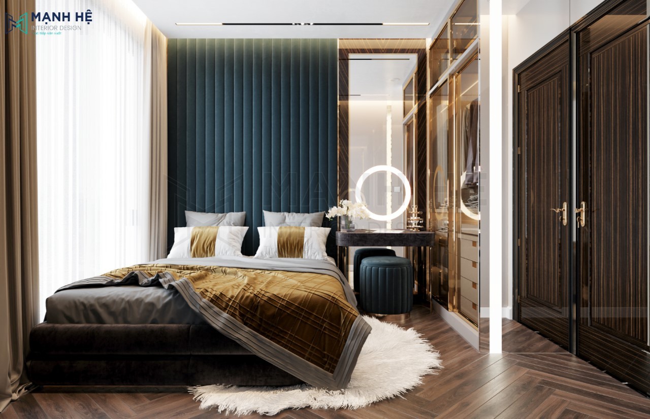Thiết kế phòng ngủ thứ 2 với phong cách và chất liệu tương tự