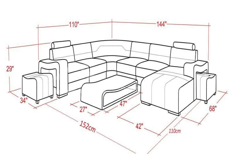 Kích thước ghế sofa tiêu chuẩn cho phòng khách đẹp hài hòa