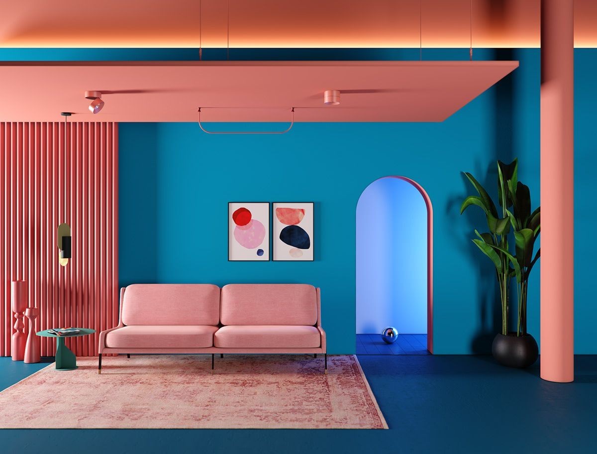 Phong cách màu sắc cho nội thất thập niên 60
