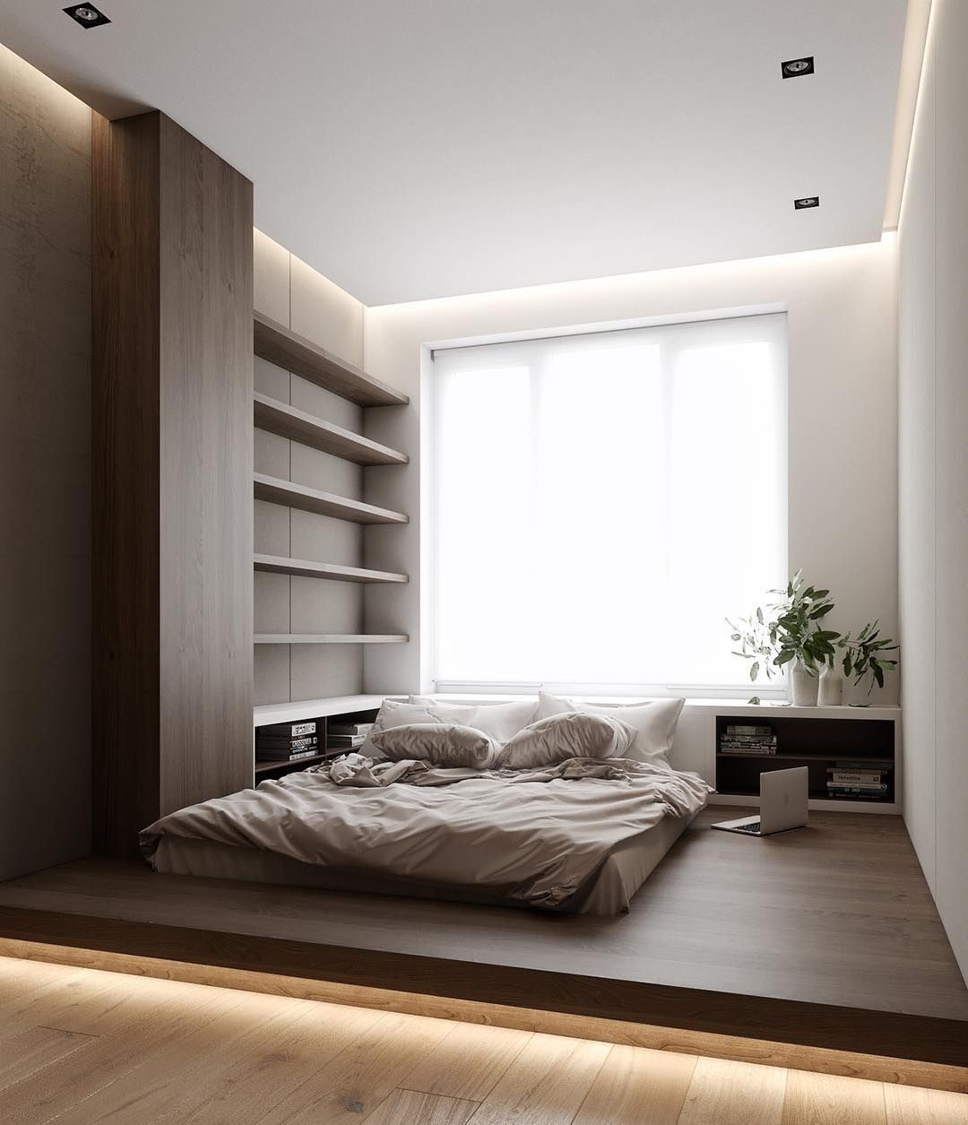 Phòng ngủ tối giản phong cách Nhật Bản