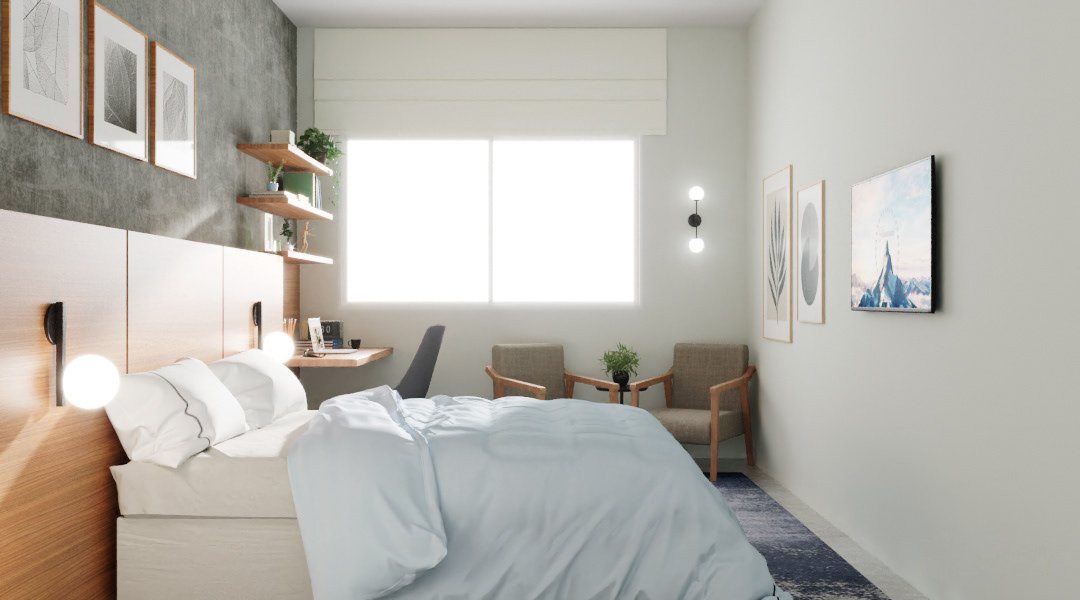 Tối ưu ánh sáng tự nhiên cho phòng ngủ nhỏ trở nên thoáng đãng hơn hẳn