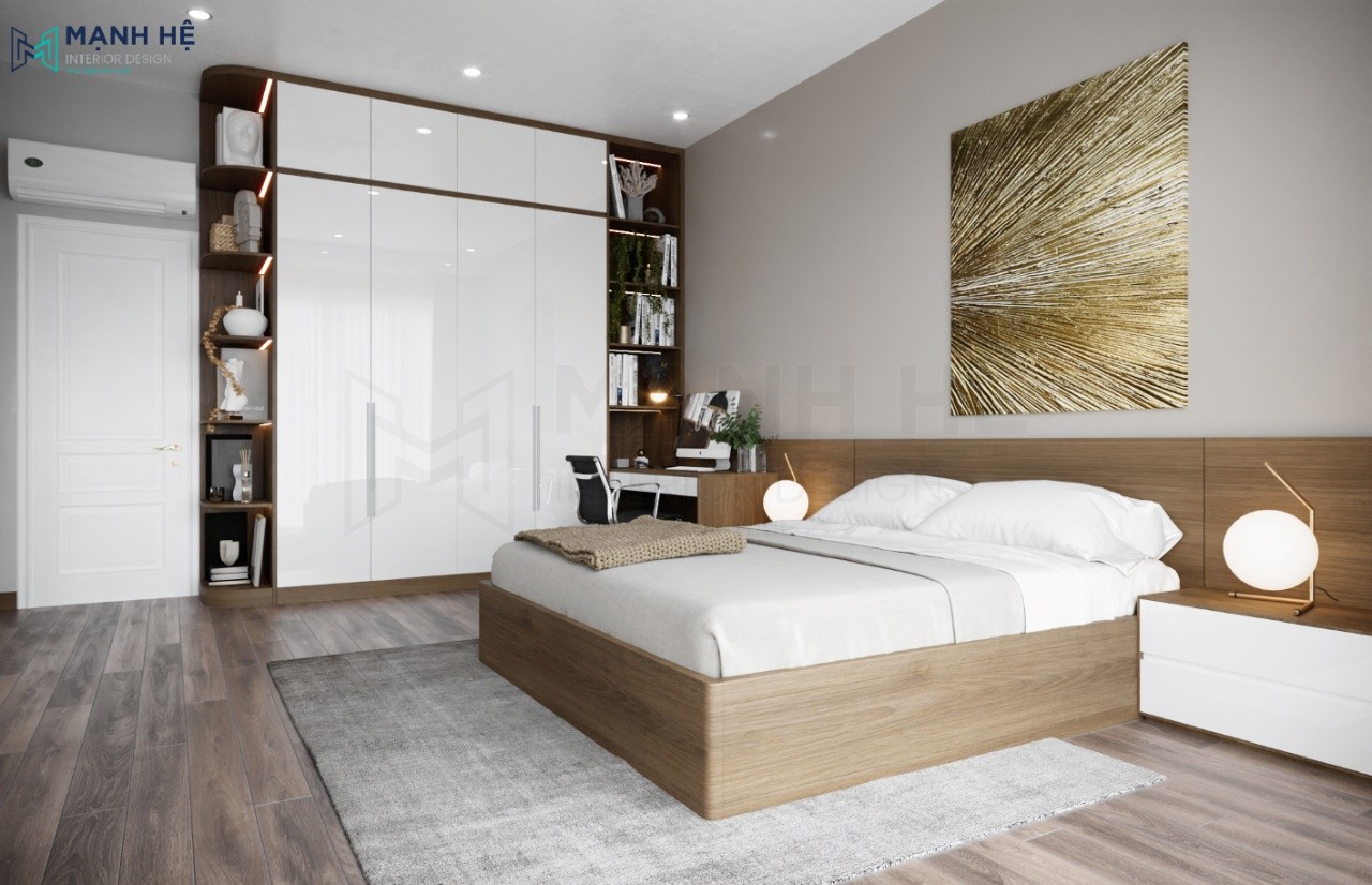 20 Mẫu thiết kế nội thất phòng ngủ nhà ống hiện đại tiện nghi