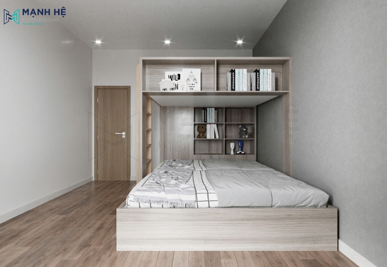 Giường tầng kết hợp tủ áo GT019