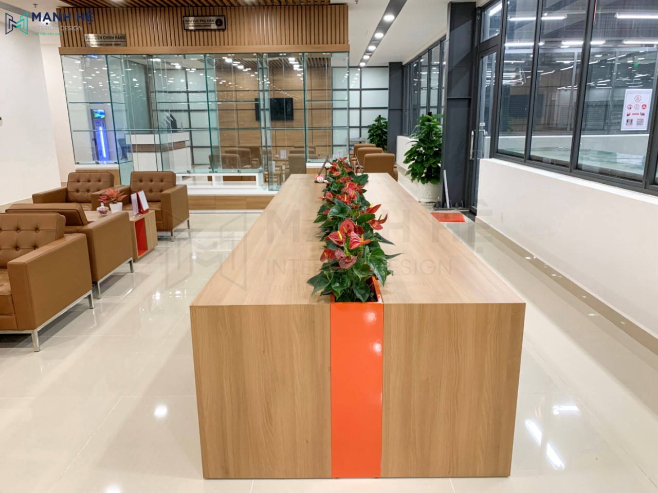 Thi công nội thất văn phòng showroom Toyota Bình Phước Thi công nội thất văn phòng showroom Toyota Bình Phước