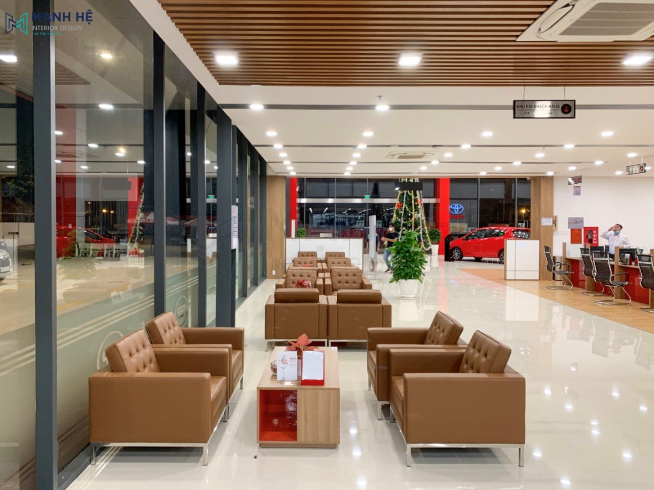 Thi công nội thất văn phòng showroom Toyota Bình Phước Thi công nội thất văn phòng showroom Toyota Bình Phước