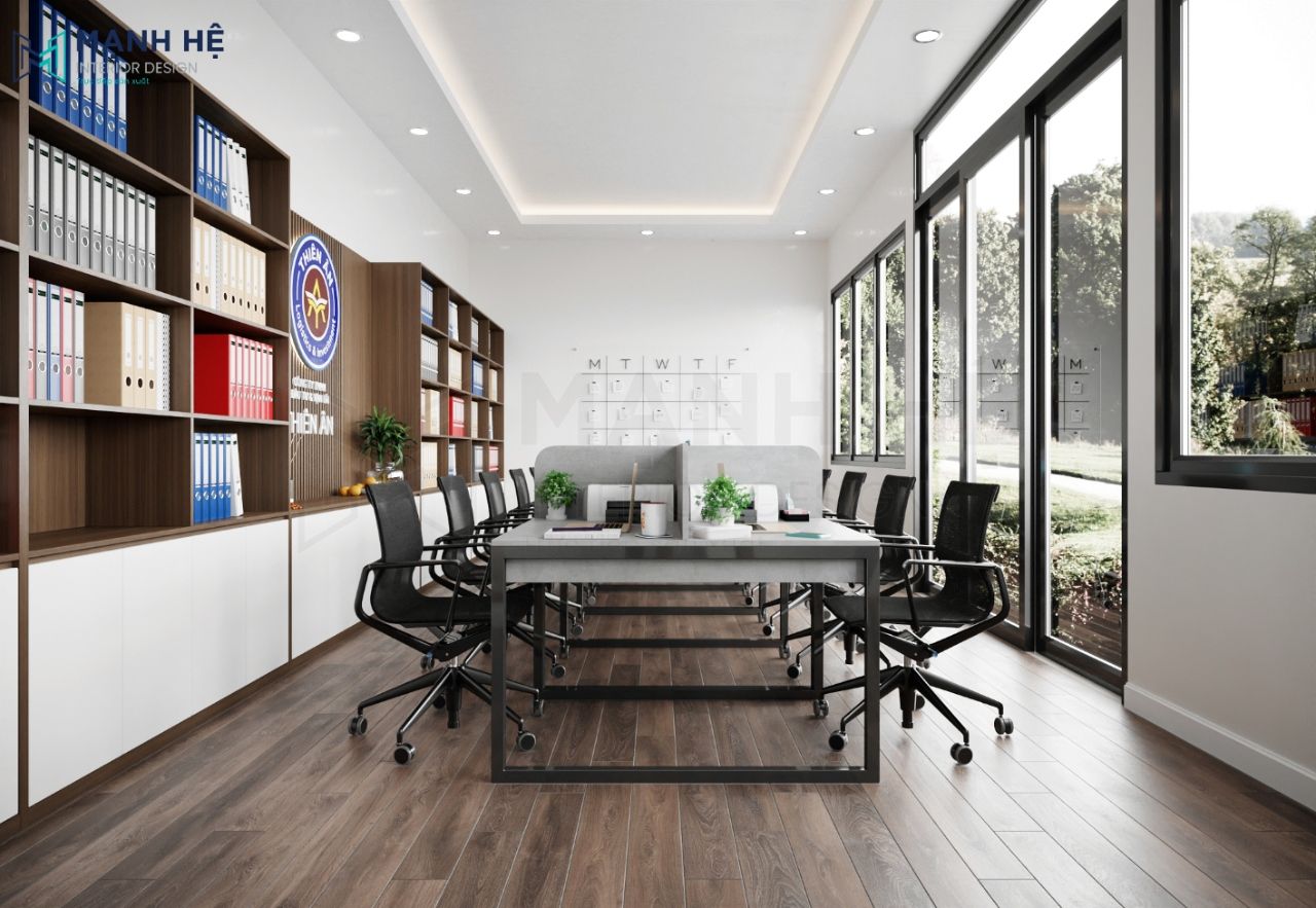 Thiết kế nội thất văn phòng công ty TNHH Thiên Ân – 40m2 Thiết kế nội thất văn phòng công ty TNHH Thiên Ân – 40m2
