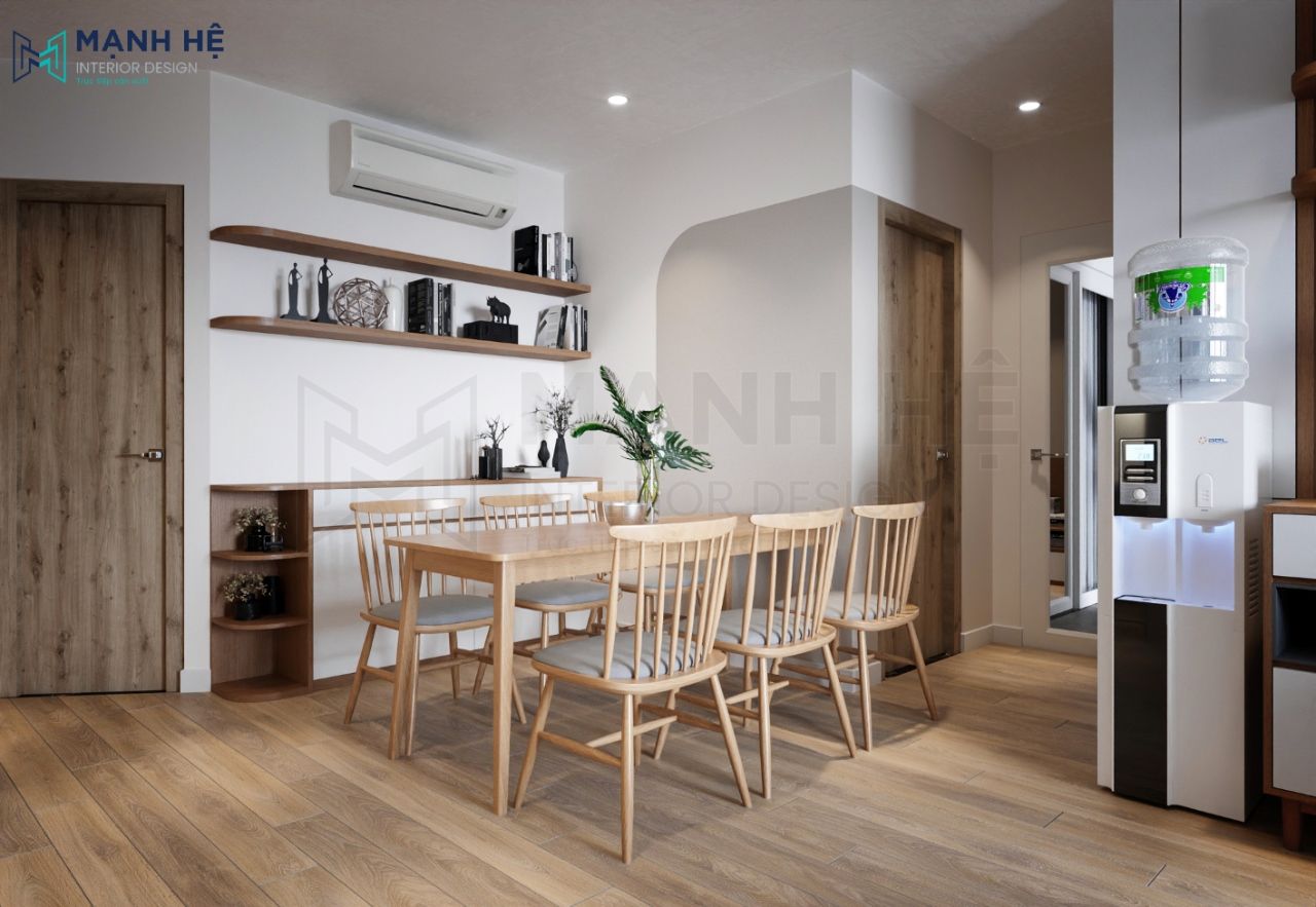 Thiết kế phòng khách liền bếp để tối ưu diện tích căn nhà
