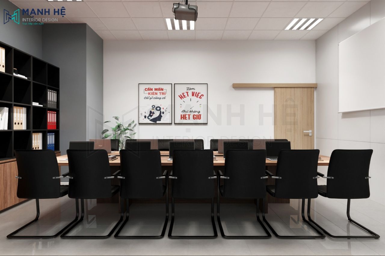 Thiết kế nội thất văn phòng công ty Green Food 220m2 Thiết kế nội thất văn phòng công ty Green Food 220m2