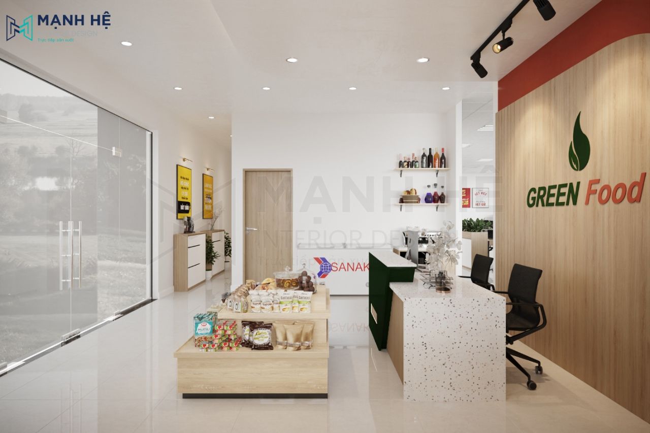 Thiết kế nội thất văn phòng công ty Green Food 220m2 Thiết kế nội thất văn phòng công ty Green Food 220m2