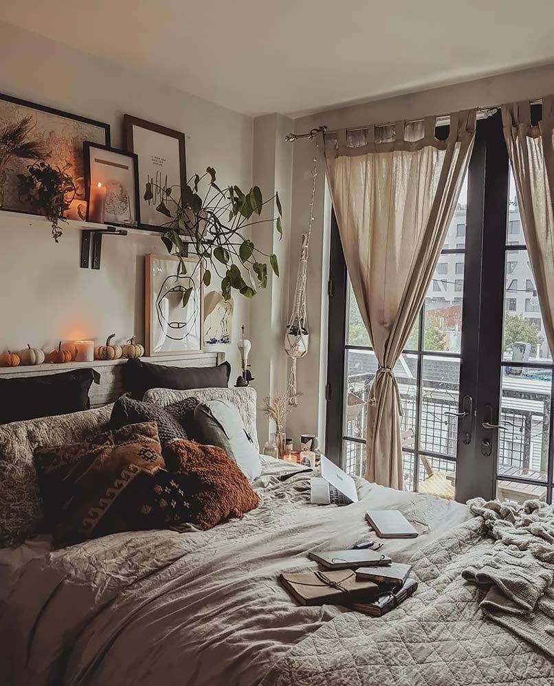 Decor phòng ngủ chill cho nam với tone màu trầm ấm