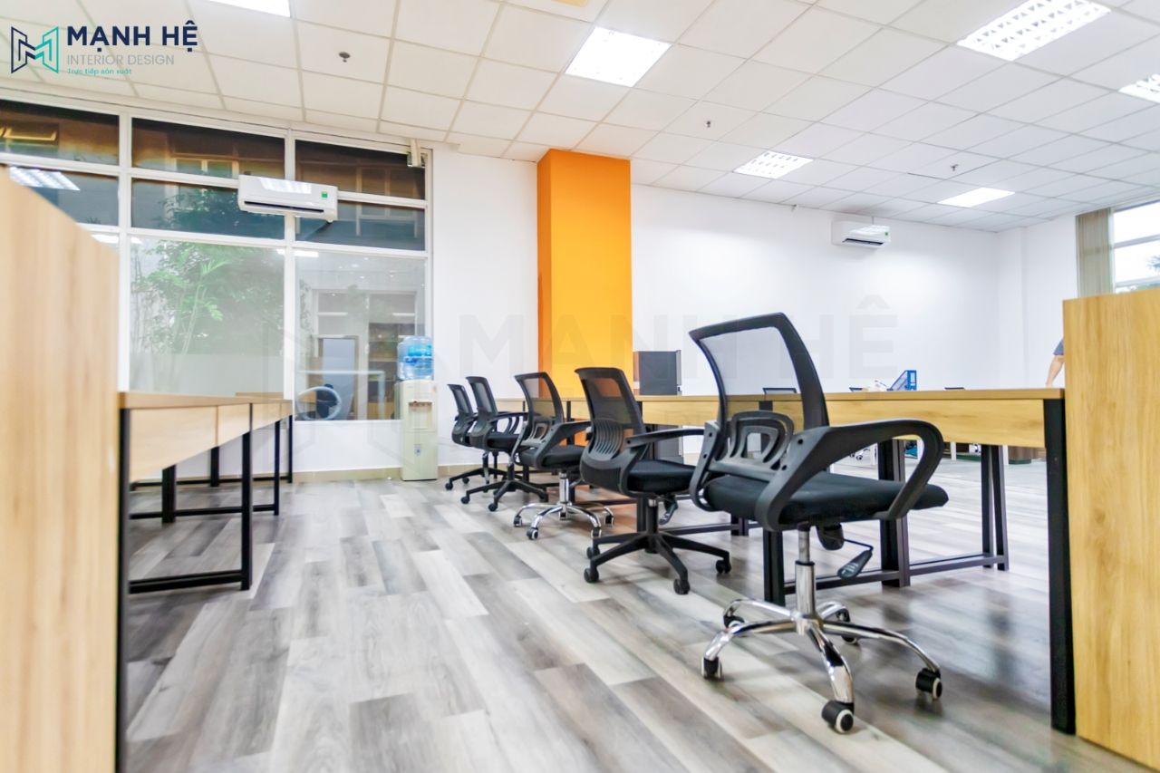 Thi công nội thất văn phòng công ty Green Food – 220m2 Thi công nội thất văn phòng công ty Green Food – 220m2