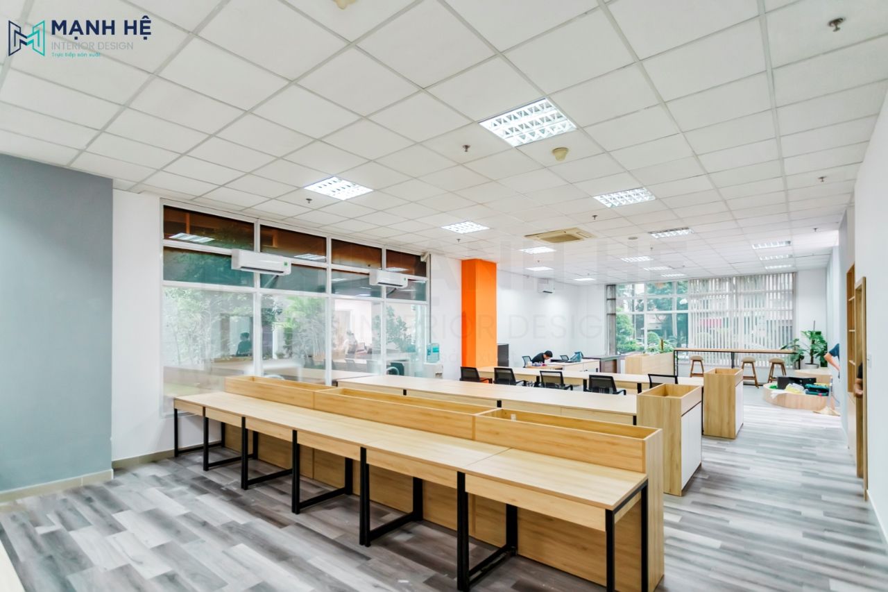 Thi công nội thất văn phòng công ty Green Food – 220m2 Thi công nội thất văn phòng công ty Green Food – 220m2
