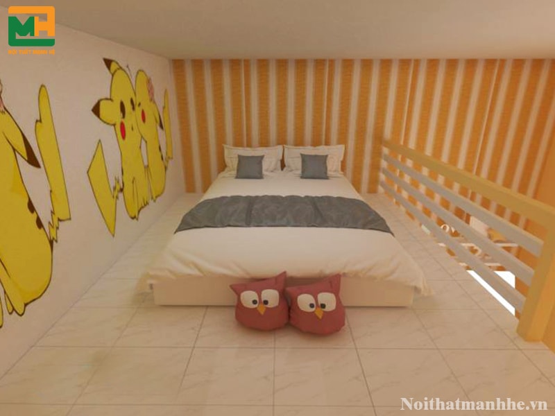 mẫu phòng trọ pikachu đẹp