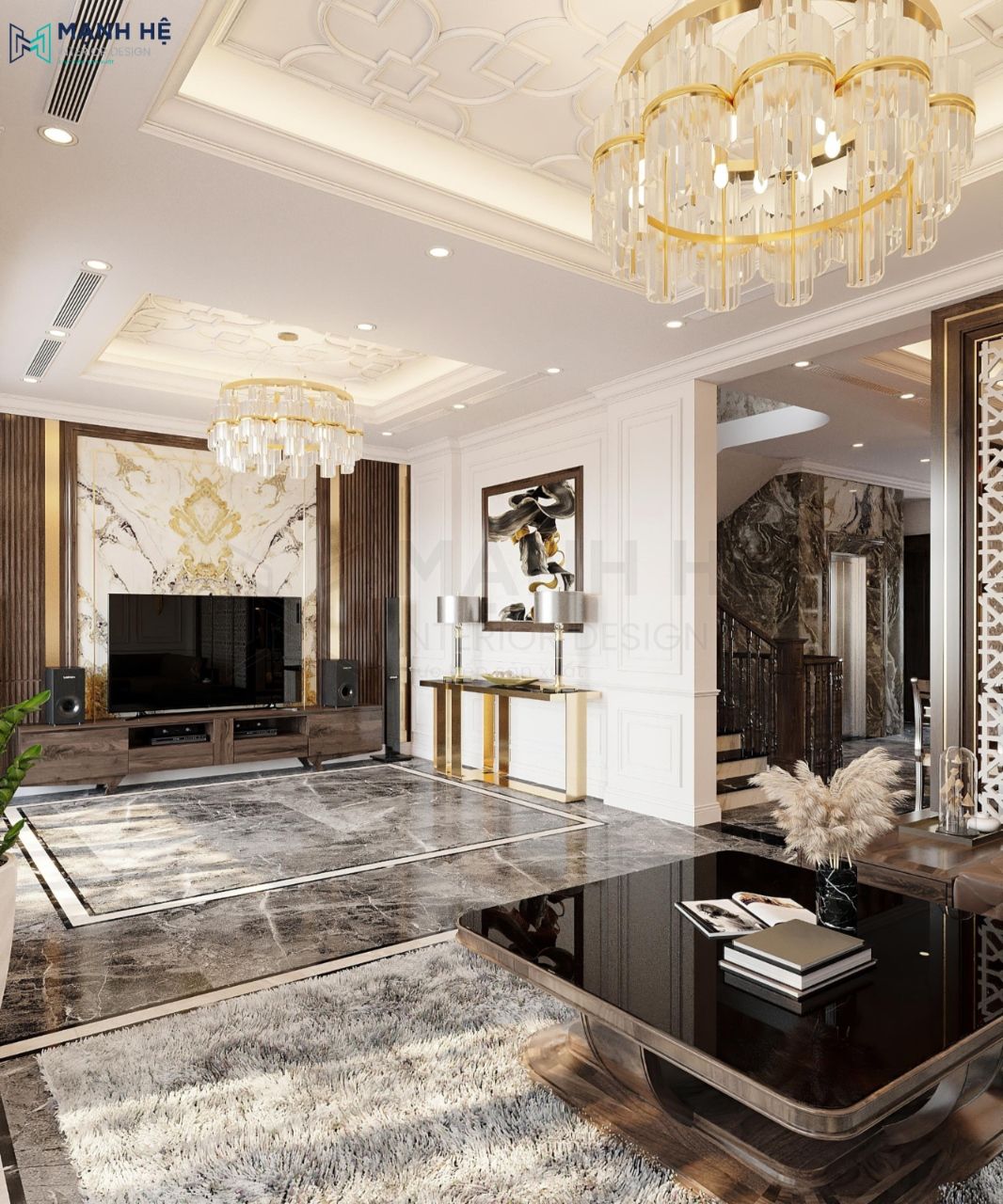 Nội thất biệt thự Đồng Tháp – 3 Tầng – Chị Ngọc Nội thất biệt thự Đồng Tháp – 3 Tầng – Chị Ngọc