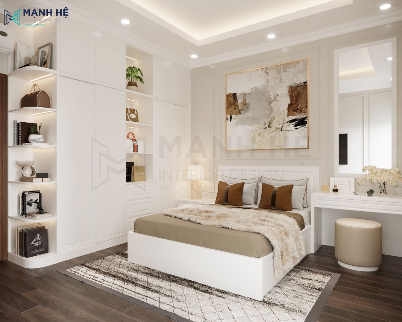 Thiết kế nội thất phòng ngủ nhỏ cho bé nhà cấp 4