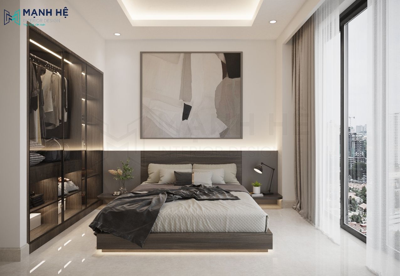 Bộ phòng ngủ PN0101 thiết kế theo phong cách hiện đại