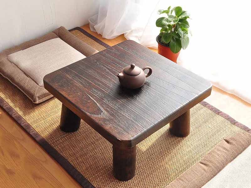Bàn trà đạo nhỏ bằng gỗ tự nhiên thích hợp cho 2 -3 người thưởng trà sử dụng