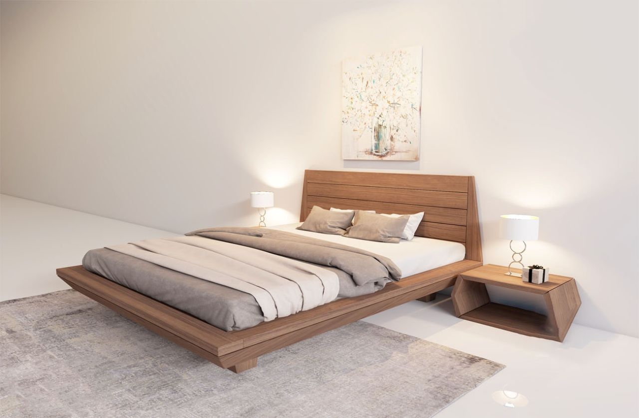 Mẫu giường bệt đơn giản cho phòng ngủ diện tích nhỏ