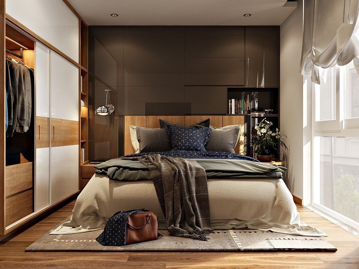 Tủ treo quần áo đẹp giúp không gian phòng ngủ thêm ấn tượng