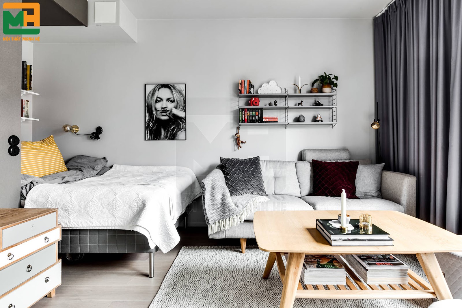 Việc thiết kế nhiều phòng trong cùng một không gian đang trở thành xu hướng hiện nay