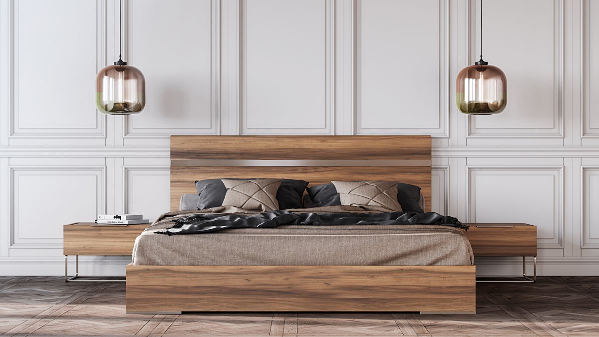 Mẫu giường gỗ sồi sang trọng cho không gian đẳng cấp