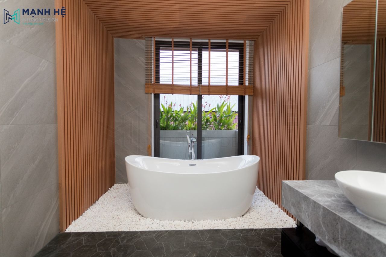 Thi công hoàn thiện nội thất phòng tắm độc đáo cho không gian thư giãn tuyệt đối