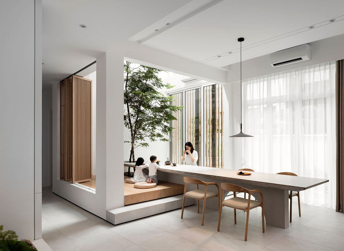 Lựa chọn gam màu đơn giản cho phong cách Nhật Bản sẽ khiến căn hộ trở nên dễ chịu hơn