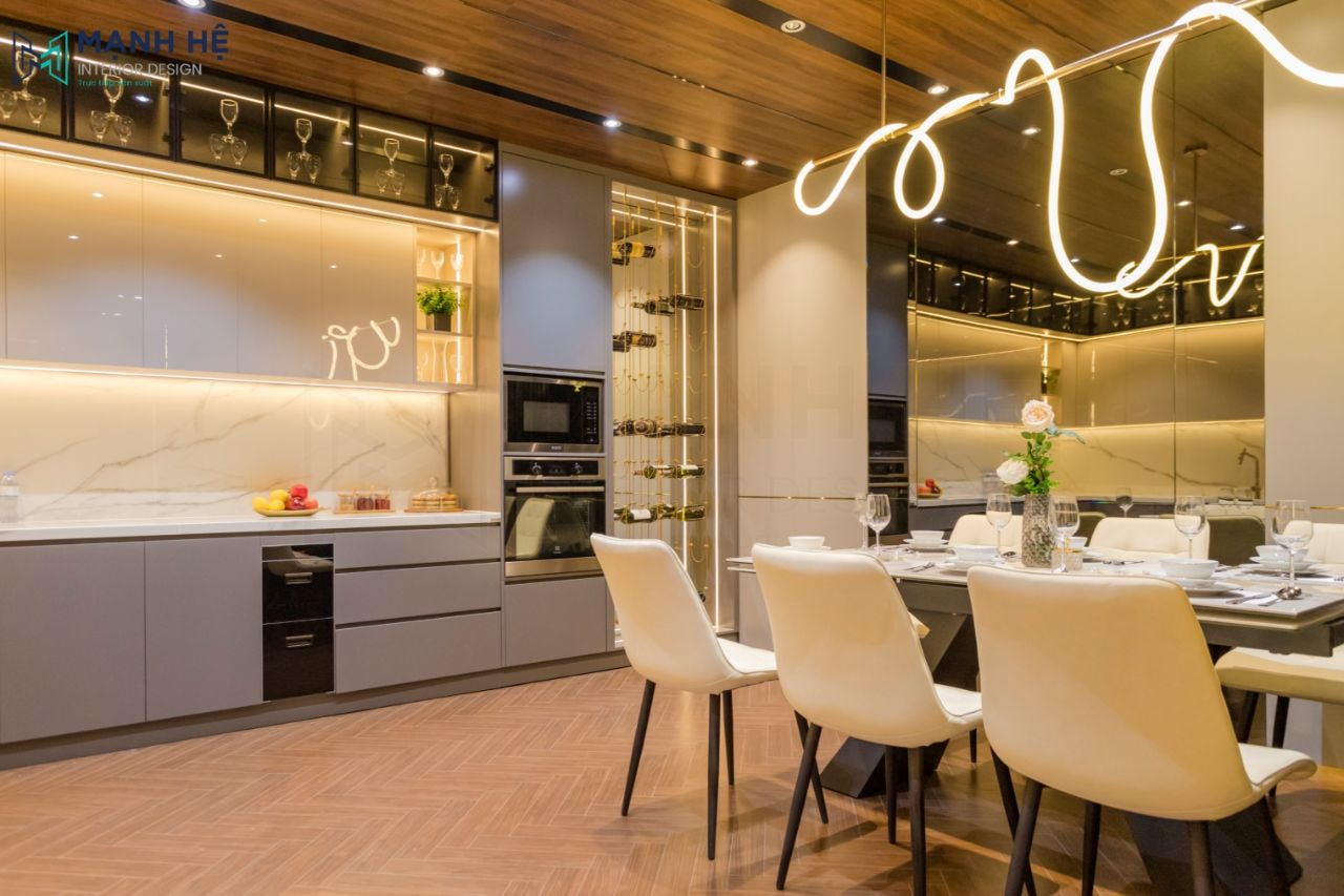 Thi công nội thất nhà mẫu Mạnh Hệ Thi công nội thất nhà mẫu Mạnh Hệ